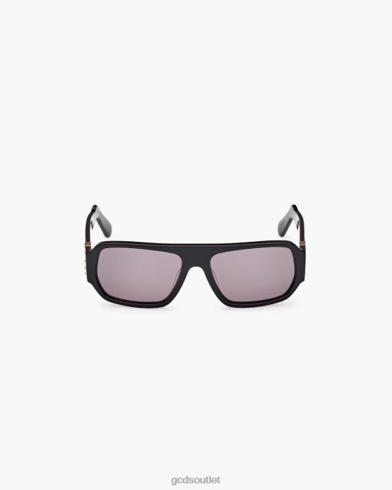 Men GCDS GD0034 Geometric Sunglasses Black 0FVX276