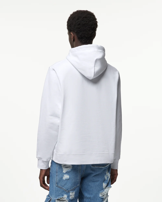 Men GCDS Wirdo Regular Hoodie White 0FVX62
