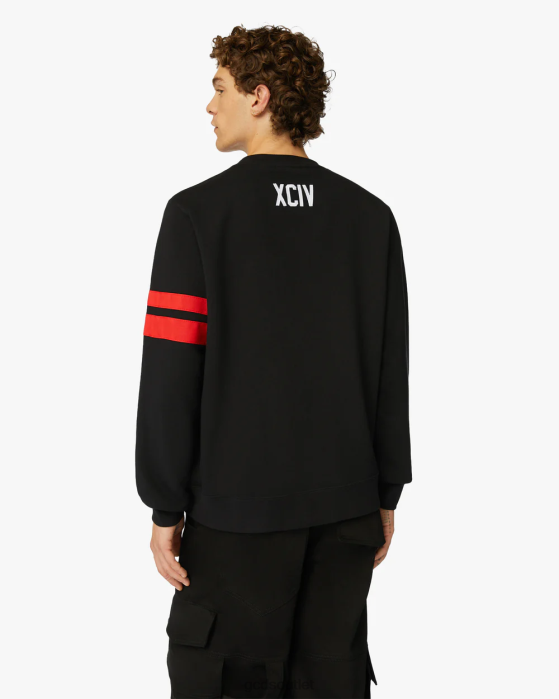 Men GCDS logo regular crewneck Black 0FVX73