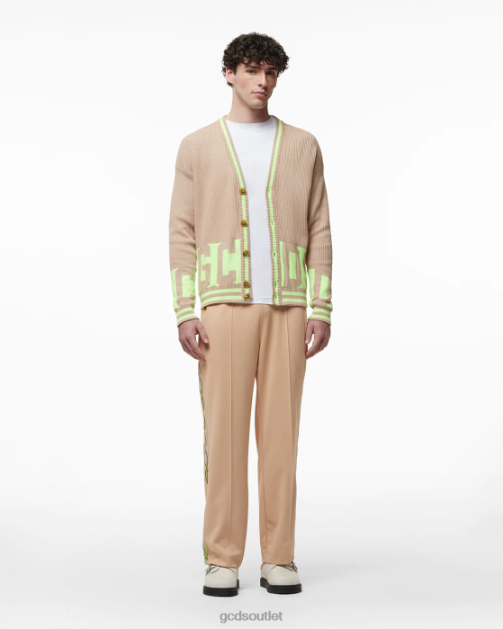 Men GCDS Low Band Cardigan Beige 0FVX27