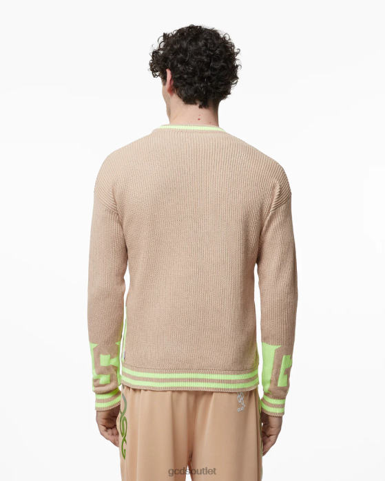 Men GCDS Low Band Cardigan Beige 0FVX27