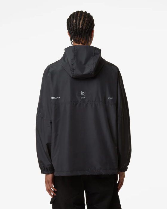 Men GCDS Bliss Print Anorak Black 0FVX8