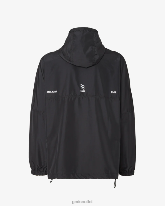 Men GCDS Bliss Print Anorak Black 0FVX8