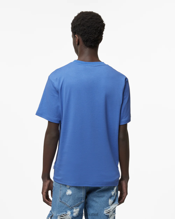 Men GCDS Eco Logo Regular T-Shirt Blue 0FVX106
