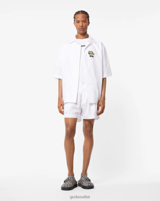 Men GCDS Spongebob Basic Shirt White 0FVX87