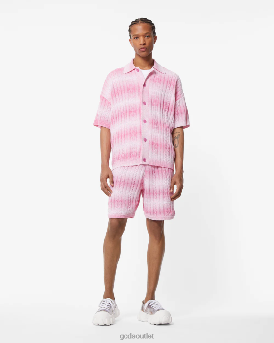 Men GCDS Braids Degrade Shorts Fuchsia 0FVX114
