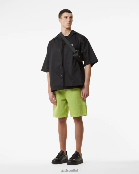 Men GCDS Bucket Bleached Bermuda Lime 0FVX135