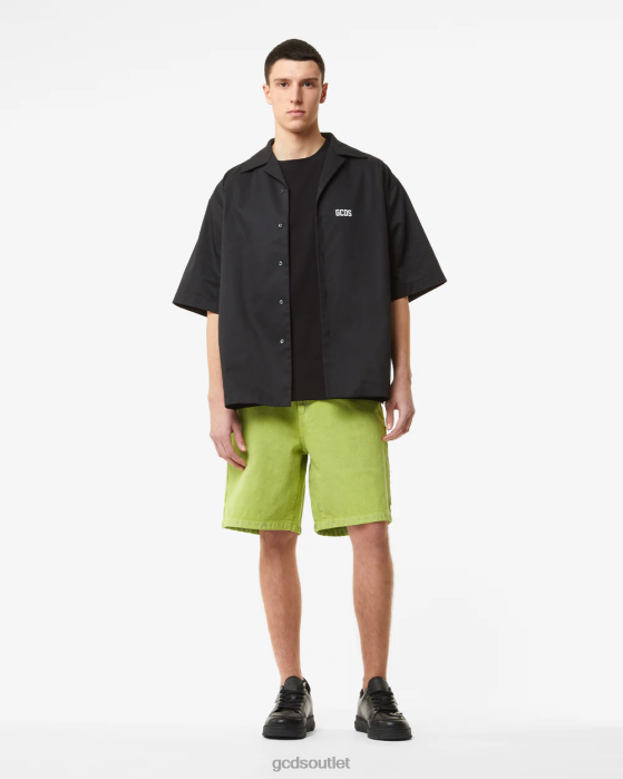 Men GCDS Bucket Bleached Bermuda Lime 0FVX135