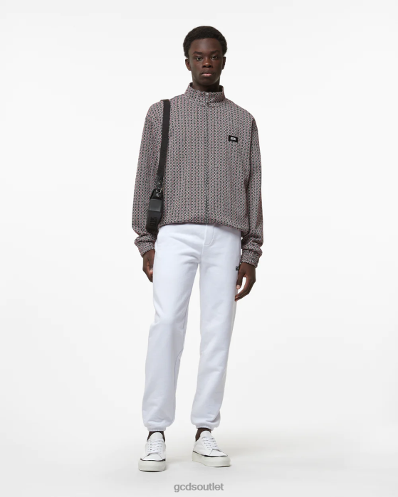 Men GCDS Eco Basic Sweatpants White 0FVX132