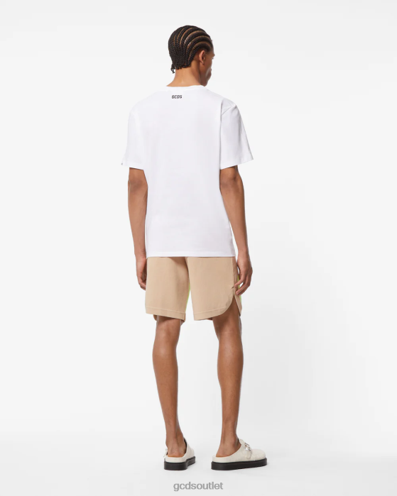 Men GCDS Low Band Bermuda Beige 0FVX116