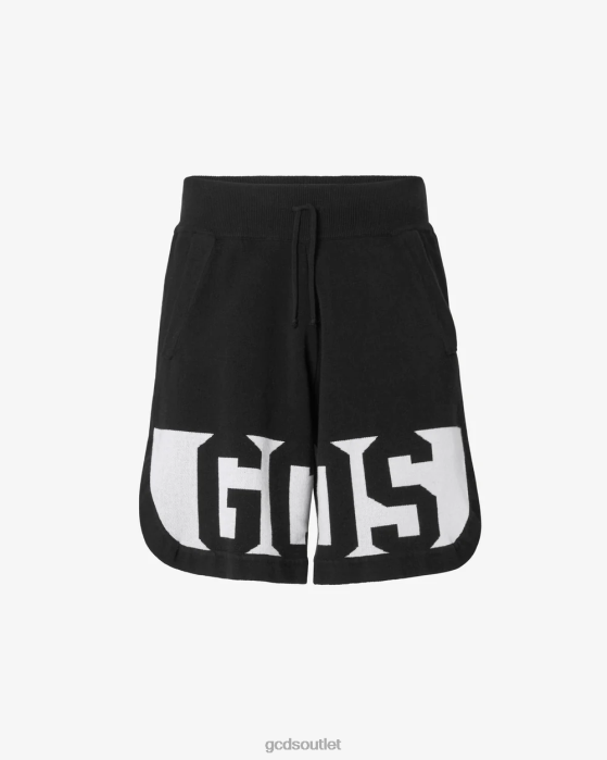 Men GCDS Low Band Bermuda Black 0FVX115