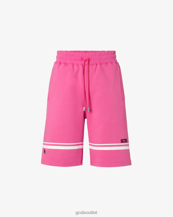 Men GCDS Low Logo Band Bermuda Fuchsia 0FVX141