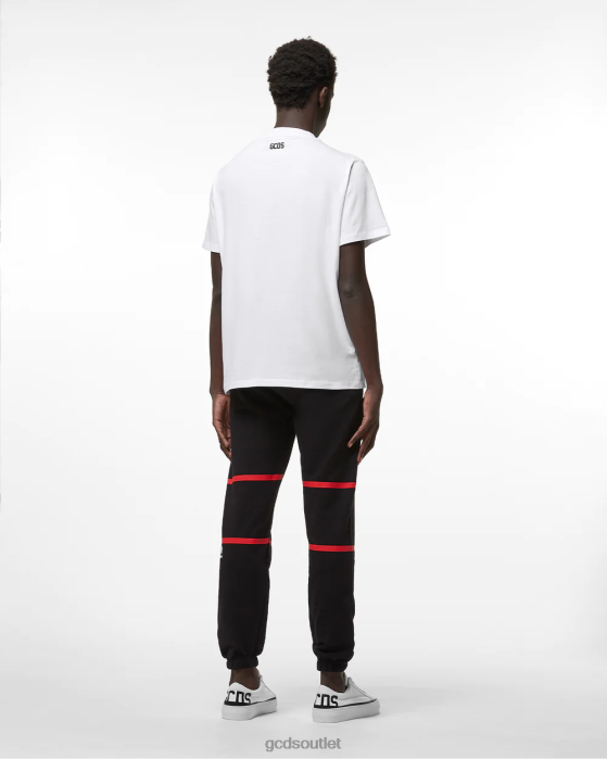 Men GCDS Low Logo Band Sweatpants Black 0FVX130