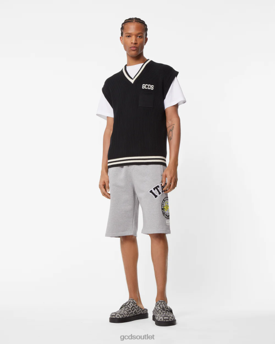 Men GCDS Spongebob Italico Basic Bermuda Grey 0FVX137