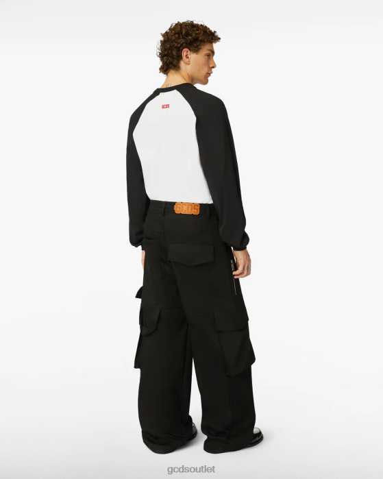 Men GCDS Ultracargo trousers Black 0FVX110