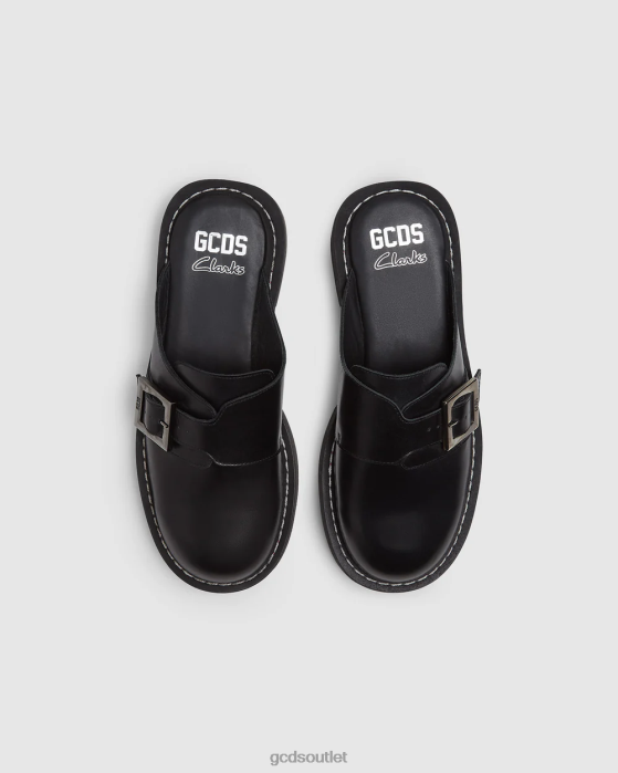 Men GCDS x Clarks leather mules Black 0FVX177