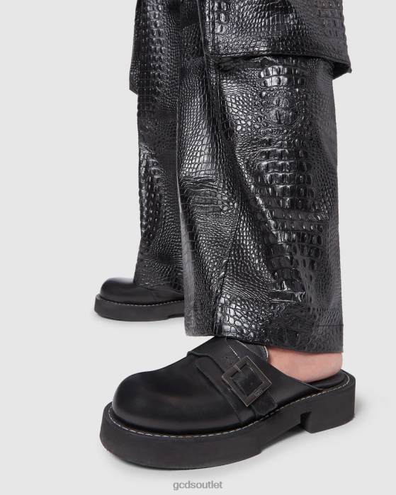 Men GCDS x Clarks leather mules Black 0FVX177