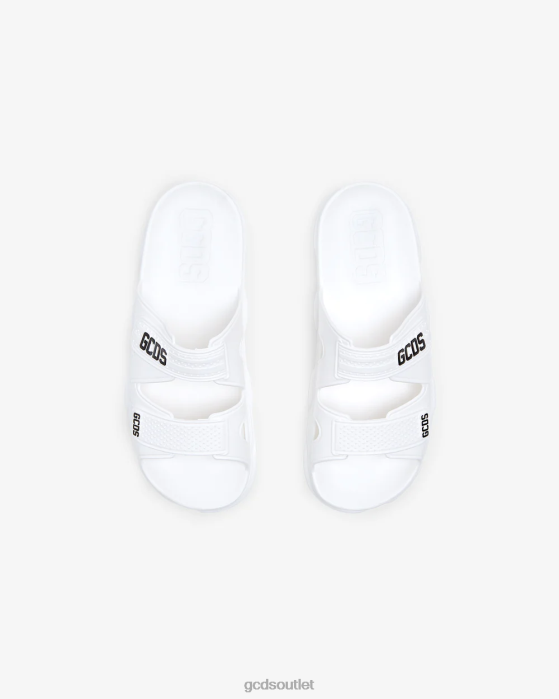 Men GCDS Rubber Slides White 0FVX186