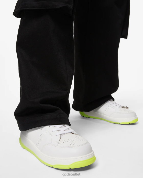 Men GCDS Essential Nami Sneakers Lime 0FVX165