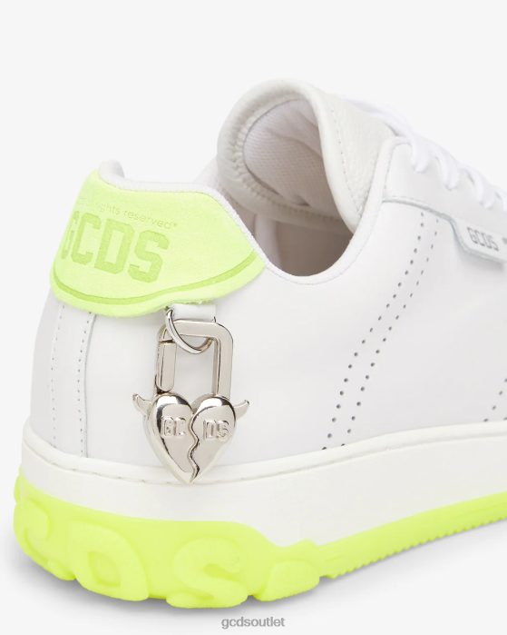 Men GCDS Essential Nami Sneakers Lime 0FVX165