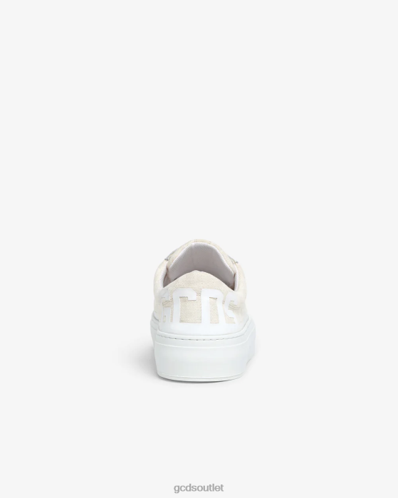 Men GCDS Jacquard Monogram Sneakers Off White 0FVX161