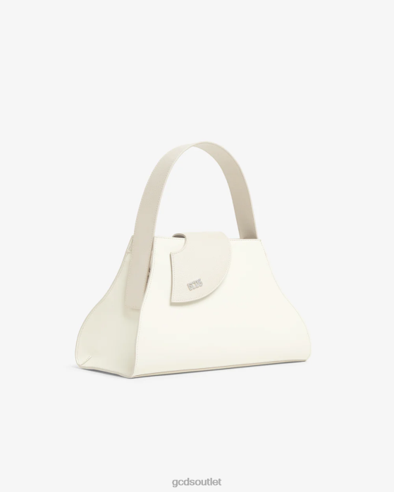 Women GCDS Comma Medium Handbag Off White 0FVX522