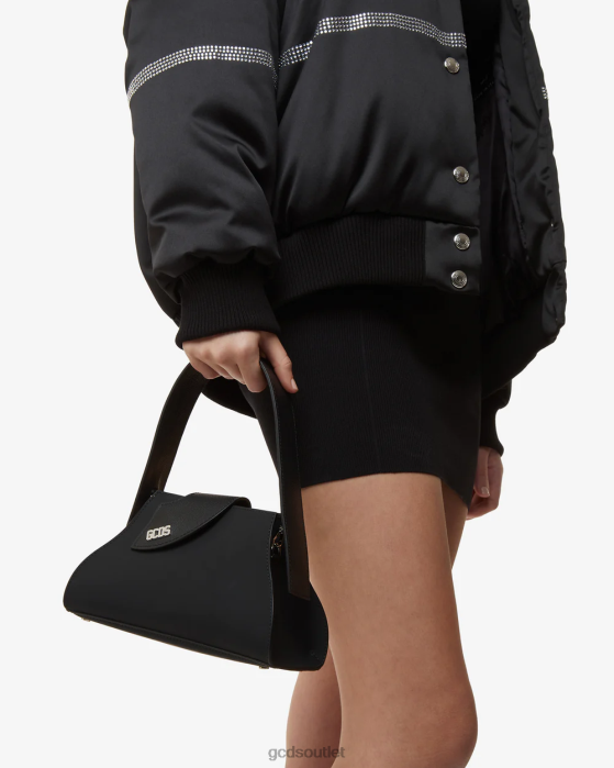 Women GCDS Comma Small Handbag Black 0FVX519