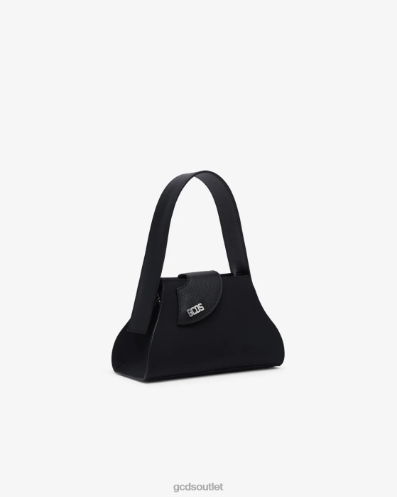 Women GCDS Comma Small Handbag Black 0FVX519