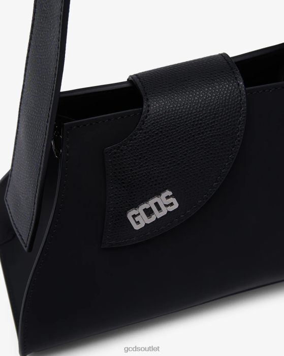 Women GCDS Comma Small Handbag Black 0FVX519