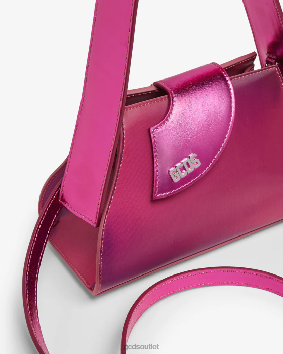 Women GCDS Comma Transpallic Small Bag Fuchsia 0FVX527