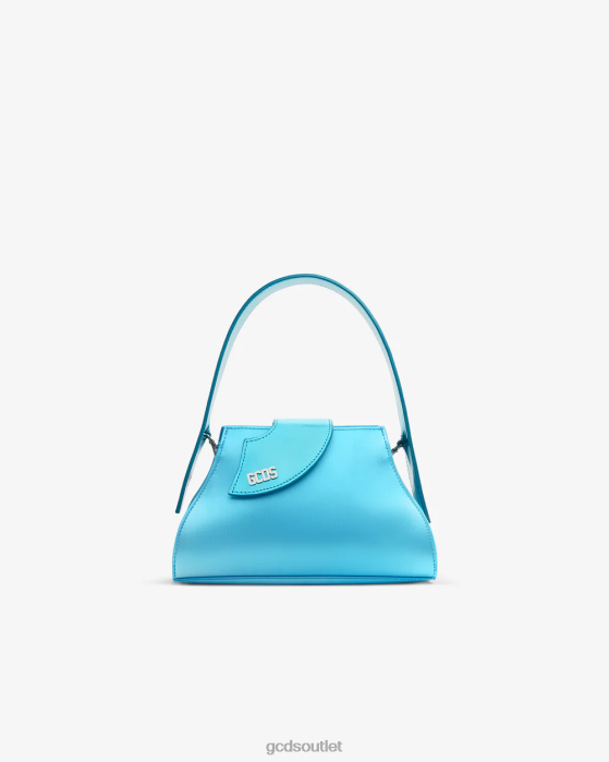 Women GCDS Comma Transpallic Small Bag Light Blue 0FVX530