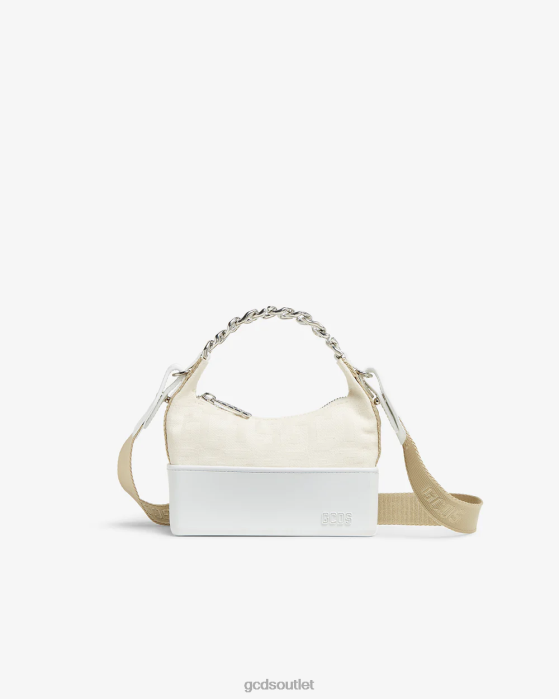 Women GCDS Matilda Monogram Small Bag Off White 0FVX535