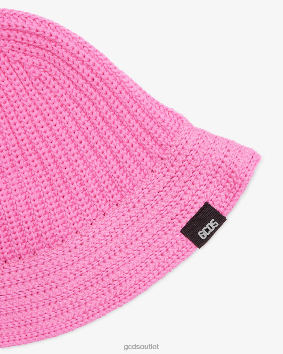 Women GCDS Giuly Cotton Cloche hat Fuchsia 0FVX542