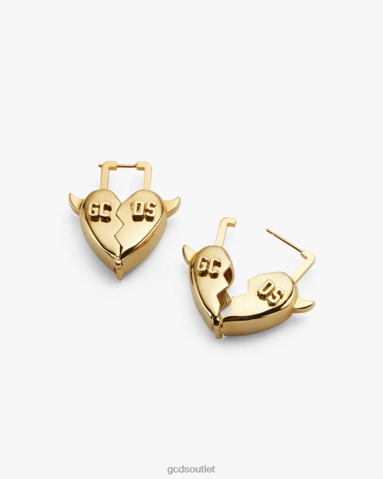 Women GCDS Heartbreaker earrings Gold 0FVX550