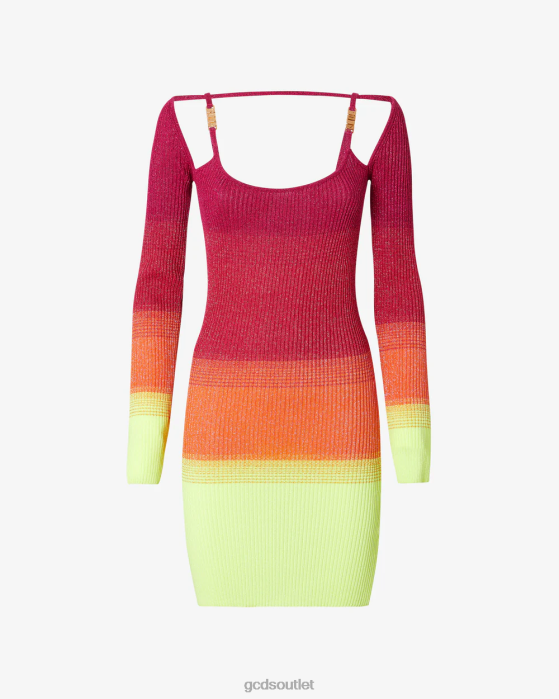 Women GCDS Lurex Degrade Mini Dress Fuchsia 0FVX415