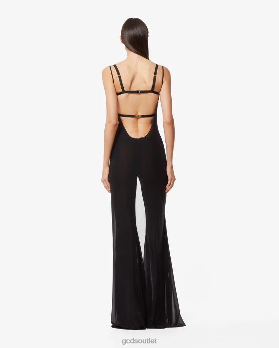 Women GCDS See Through Gown Black 0FVX397