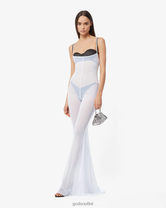 Women GCDS See Through Gown White 0FVX398