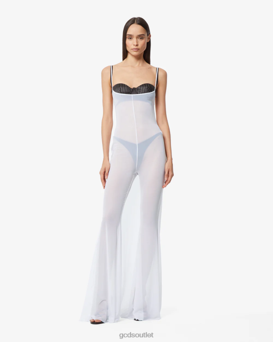Women GCDS See Through Gown White 0FVX398