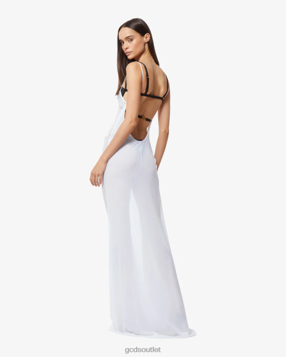 Women GCDS See Through Gown White 0FVX398
