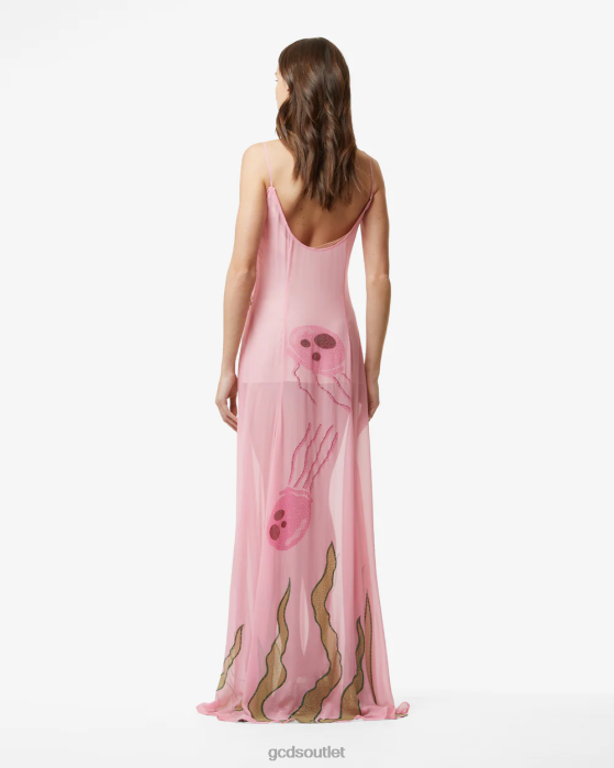 Women GCDS Spongebob Embroidered Gown Pink 0FVX406