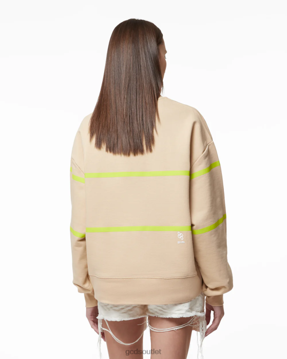 Women GCDS Low Band Logo Sweater Beige 0FVX351