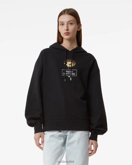 Women GCDS Spongebob Don'T Care Hoodie Black 0FVX350