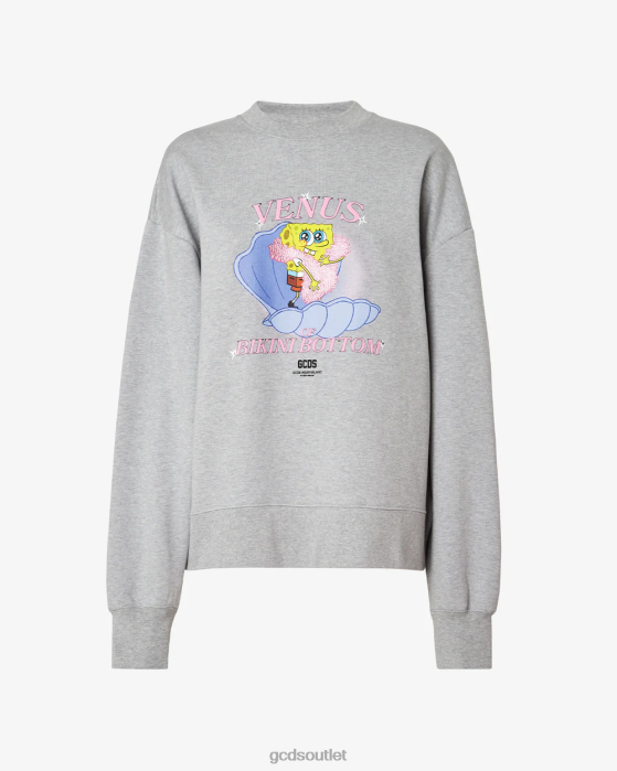 Women GCDS Spongebob Venus Crewneck Grey 0FVX348