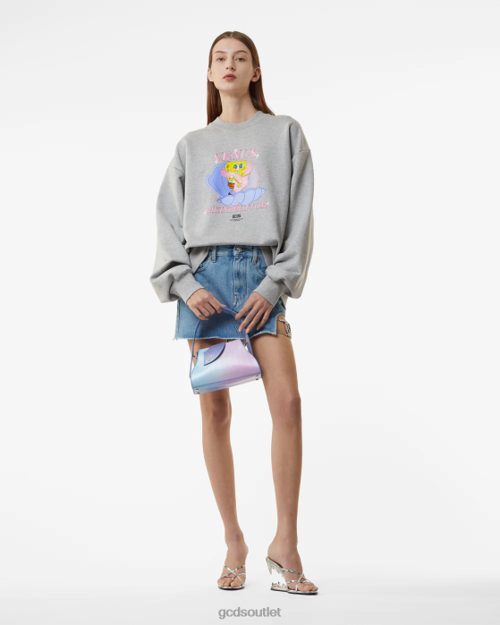 Women GCDS Spongebob Venus Crewneck Grey 0FVX348