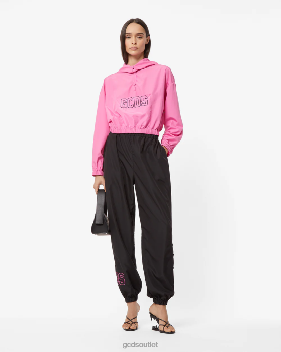 Women GCDS Heart Cropped Anorak Fuchsia 0FVX322