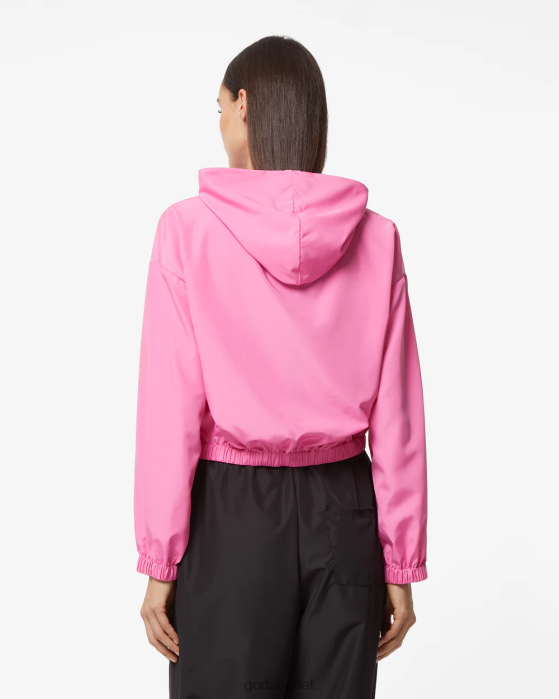 Women GCDS Heart Cropped Anorak Fuchsia 0FVX322