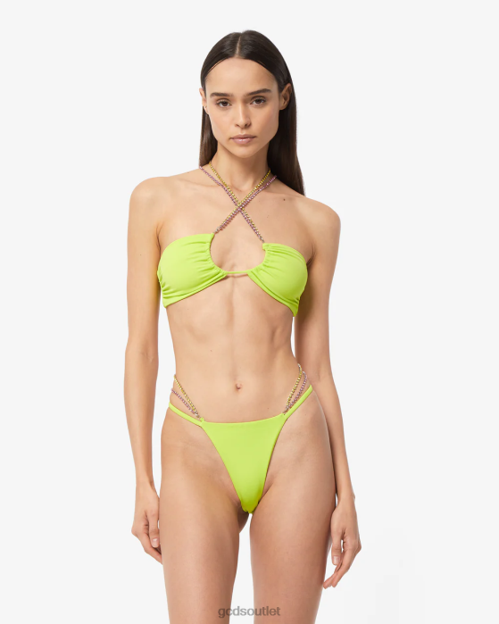 Women GCDS Bling Bikini Lime 0FVX481