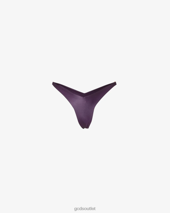 Women GCDS Metallic Logo Clip Slip Violet 0FVX486