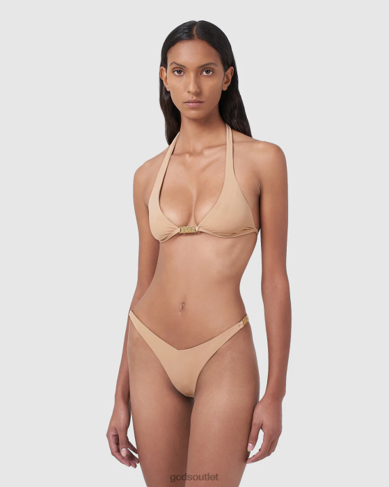 Women GCDS Metallic logo clip bikini Nude 0FVX568