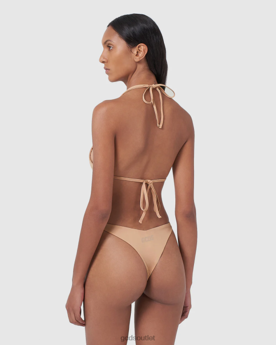 Women GCDS Metallic logo clip bikini Nude 0FVX568